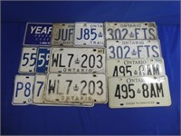 Mixed Lot Of License Plates