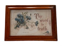 Framed Thy Word Is Truth Wall Art Piece