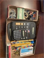 Office supplies- pens, pencil, rubber bands,