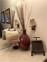 Home decor and towel and towel rack