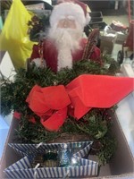 Christmas Santa wreath bag of ornaments