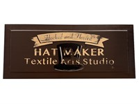 Painted Wooden Hat Maker Sign