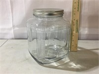 Glass Jar, 8”Tall