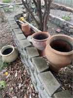 Southside, flower, pots and concrete planter
