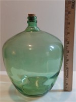 Short Neck Green Glass Demijohn Wine Bottle