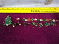 Lot of Christmas Fashion Jewelry