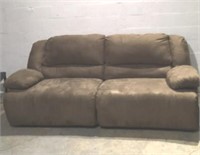 Upholstered Double Recliner Couch.  Z...
