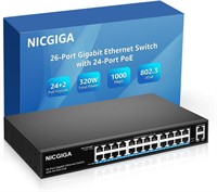 $190 24 Port Gigabit PoE Switch