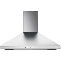 GE Wall-Mount Pyramid Chimney Range Hood /Lighting