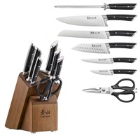 Cangshan 8-Pc Knife Block Set, Black