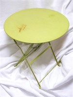 Metal Lime Green Foldable Table
