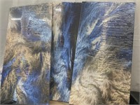 NEW $60 Blue and Grey Wall Art-Abstract