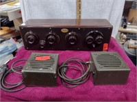 Antique Atwater Kent Model 20 Tube Radio Lot