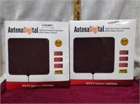 Lot of Two AntenaDigtal HDTV Indoor Antenna