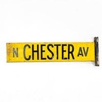 Chester Ave Double Sided Chicago Street Sign