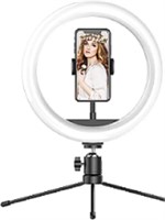 KSHIOE 10" LED Ring Light W/ Tri-Pod Kit