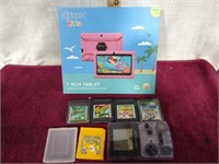 Nintendo Game Boy, Games & Tablet Lot