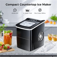 AGLUCKY Ice Makers Countertop with Self-Cleaning