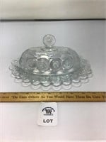 L E SMITH VINTAGE MOON & STARS CLEAR GLASS