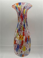 Murano Italy Millefiori glass vase