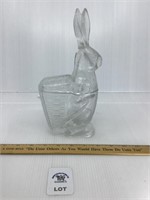 VINTAGE EASTER BUNNY CANDY CONTAINER 9.5 INCHES