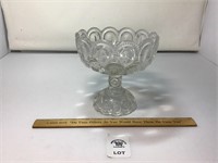 L E SMITH VINTAGE MOON & STARS CLEAR GLASS