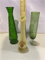Fenton & Green glass Vases