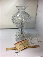 WATERFORD CRYSTAL ELECTRIC LAMP 14 inches tall