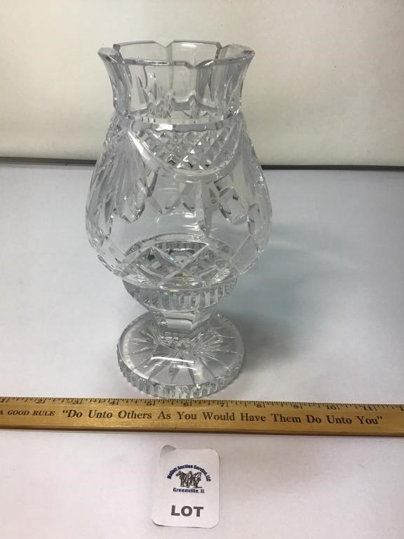 WATERFORD CRYSTAL CANDLE LAMP 9 inches tall