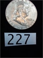 1963 Silver Frank Half Dollar. Possible full bell