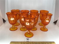 VINTAGE VIKING AMBERINA GOBLETS 6.5 INCHES TALL