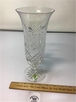 WATERFORD CRYSTAL 9 INCH FOOTED VASE