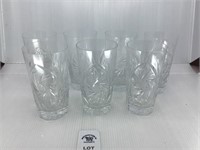 VINTAGE CUT CRYSTAL GLASSES 5.5 INCHES TALL LOT
