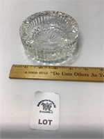 VINTAGE WATERFORD CUT CRYSTAL 4 INCH ROUND ASHTRAY