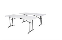 LIFETIME 6-FOOT FOLD-IN-HALF TABLE - 2 Pack