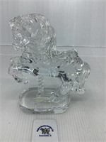 WATERFORD CRYSTAL CAROUSEL HORSE 6.5 INCHES TALL