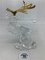 WATERFORD CRYSTAL GLASS REINDEER 7 INCHES TALL