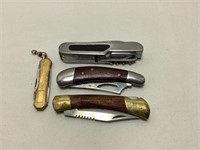Four Pocket Knives