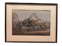 Framed Stage Coach Wall Art Piece