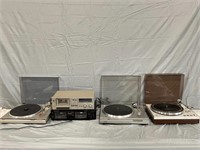 Lot of Vintage Turntables & More