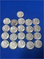 (21) 1969 JFK 1/2 Dollars