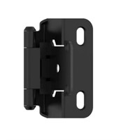 Overlay Self-Closing Partial Wrap Hinge,Black -4