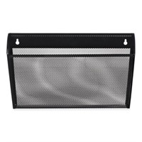 Universal Metal Mesh Wall File Black  4 -PK