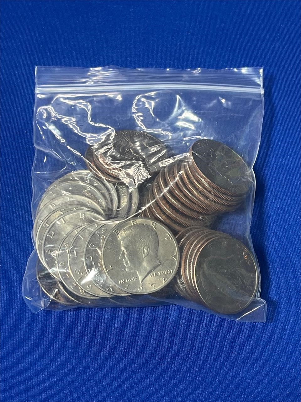 (43) 1972 JFK 1/2 Dollars