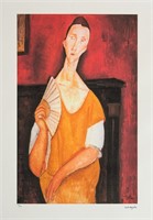 Amadeo Modigliani 'Portrait of Woman with a Fan'
