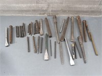 VARIOUS CHISELS & PUNCHES / CENTRE PUNCHES