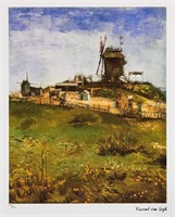 Vincent van Gogh 'Windmills on Montmartre'