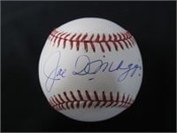 Joe Dimaggio signed baseball COA