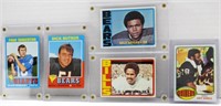 (5) FOOTBALL STARS - 1972 TOPPS SAYERS