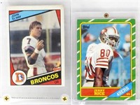 JERRY RICE ROOKIE & JOHN ELWAY ROOKIE